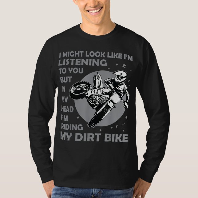 Camiseta Melhor Arte De Bike Para Homens Dirtbike Motorcyk (Frente)