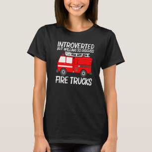 Camiseta Melhor Arte De Carro Para Homens Mulheres Bombeiro