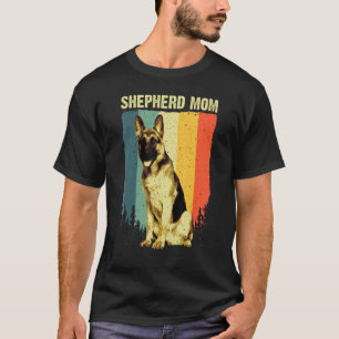 Camiseta Melhor Arte de Mãe Pastor Alemão Mulheres Dona de 