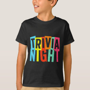 Camiseta Melhor Arte de Noite de Trivia Para Homens Mulhere