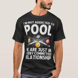 Camiseta Melhor Arte de Piscina Para Meninos Jogador de Bil
