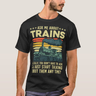 Camiseta Melhor Arte Do Comboio Para Homens Mulheres Vapor 