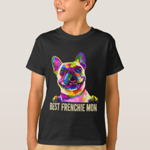 Camiseta Melhor Arte Frenchie Mãe Bulldog Francês Mãe de Ca