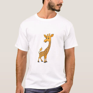 Camiseta Melhor Arte Girafa Para Homens Adultos Girafa Impr