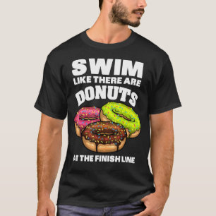 Camiseta Melhor Arte Nadadora Para Homens Nadar Amor Rosqui