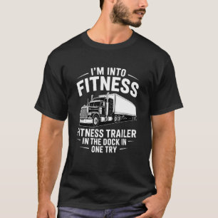 Camiseta Melhor arte para motorista de caminhão para homens