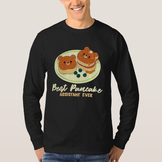Camiseta Melhor Assistente de Panqueca de Sempre Panqueca d (Frente)