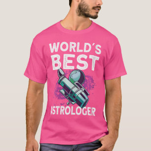 Camiseta Melhor Astrólogo Espacial Galáxia Astronomia do Mu