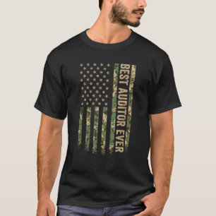 Camiseta Melhor Auditor De Todos Os Estados Unidos Flag Cam