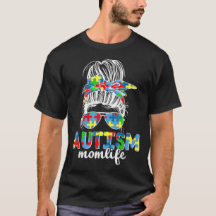 Camiseta Melhor Autismo Mãe Quebra-cabeça de Canuta Mensage