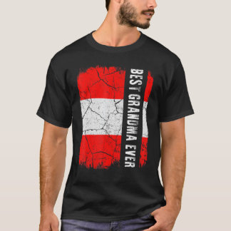 Camiseta Melhor Avó Austríaca Nunca Áustria Bandeira D