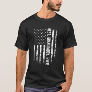 Camiseta Melhor Avô Da América Bandeira Presente Para Homen