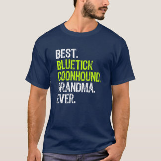 Camiseta Melhor avó de cão de galinha Bluetick