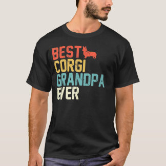 Camiseta Melhor Avô De Corgi Nunca Retro Avô