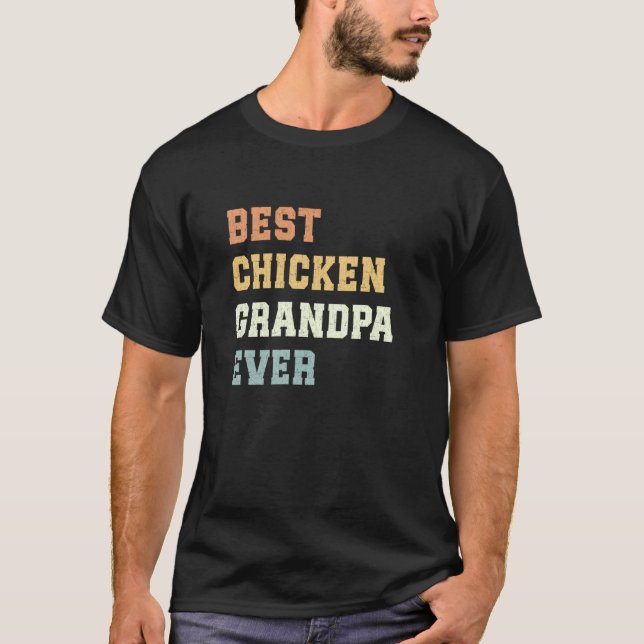 Camiseta Melhor Avô de Frango de Todos Dia dos Pais Frango  (Frente)