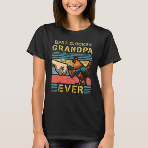 Camiseta Melhor Avô de Frango de Todos os Tempos Agricultur