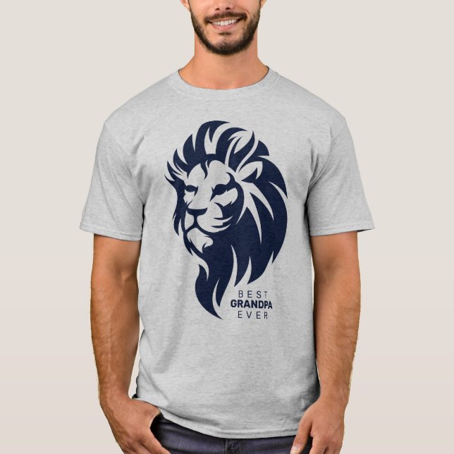 Camiseta Melhor Avô De Sempre, Leão, Dia de os pais (Frente)