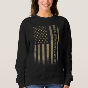Camiseta Melhor Avô De Todos Os Eua Americanos Grunge Flag