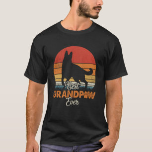 Camiseta Melhor Avô de Todos os Tempos Pastor Alemão Avô