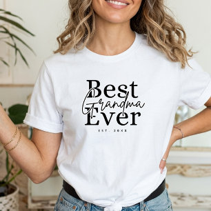 Camiseta Melhor Avó de Todos os Tempos Presente para a Vovó