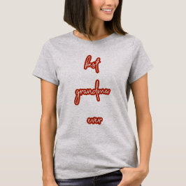Camiseta Melhor Avó de Todos os Tempos Script