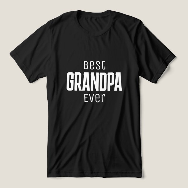 Camiseta Melhor Avô de Todos script Personalizado (Design frontal)