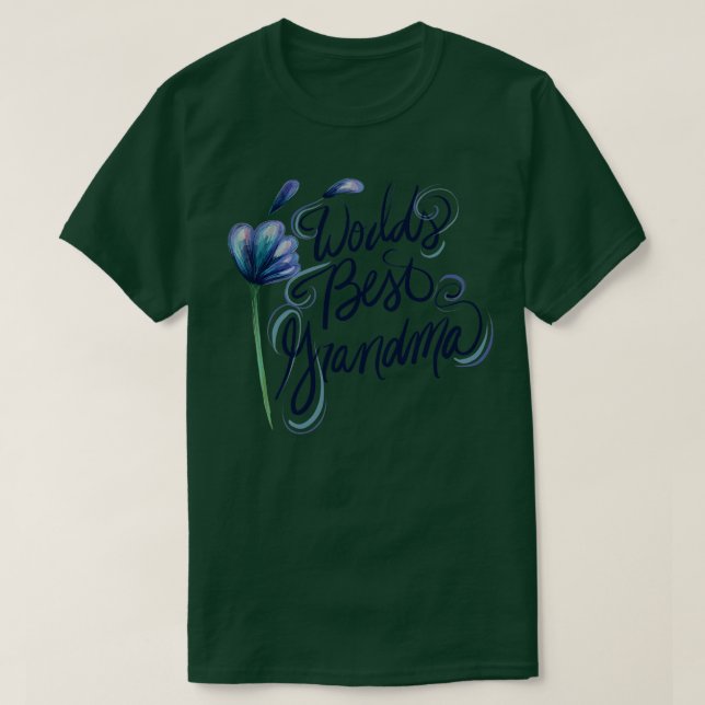 Camiseta Melhor avó do mundo (Frente do Design)