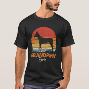 Camiseta Melhor Avô do Mundo Doberman Pinscher Avô
