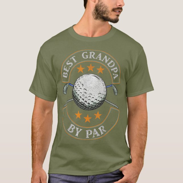 Camiseta Melhor Avô Do Par Golf Dia Do Esporte (Frente)