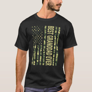Camiseta Melhor Avô Dos Eua Bandeira Americana Avô F