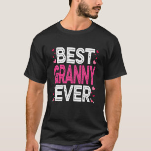 Camiseta Melhor Avó Engraçado Coração Coração Coração Corre