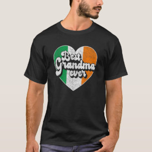 Camiseta Melhor Avó Ever Irlanda Bandeira Avó Irlandesa