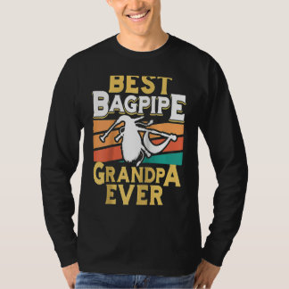 Camiseta Melhor Avô Gaita Homem Sempre Tocador de Gaita Gai