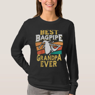 Camiseta Melhor Avô Gaita Homem Sempre Tocador de Gaita Gai