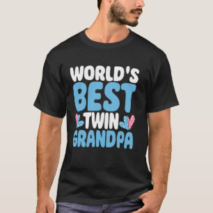 Camiseta Melhor avô gêmeo do mundo