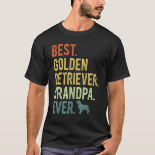 Camiseta Melhor Avô Golden Retriever de Todos os Tempos Ama