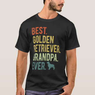 Camiseta Melhor Avô Golden Retriever de Todos os Tempos Ama