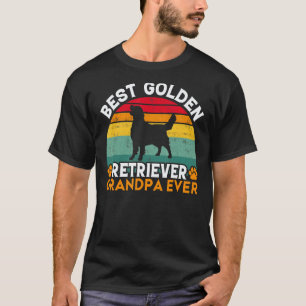 Camiseta Melhor Avô Golden Retriever de Todos os Tempos Gol