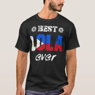 Camiseta Melhor Avó Lola Ever Filipino