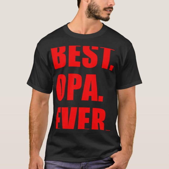 Camiseta Melhor Avô Opa Ever Alemão (Frente)