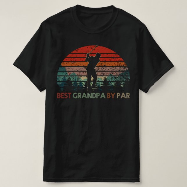 Camiseta melhor avô por par golfe (Frente do Design)