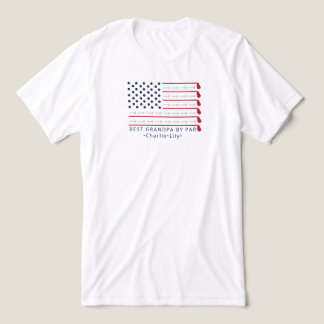 Camiseta Melhor Avô Por Par Patriótico Golfe Bandeira Ameri