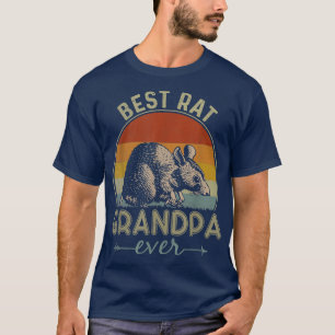Camiseta Melhor Avô Rato Alguma Vez com Gráfico do Rato Ret