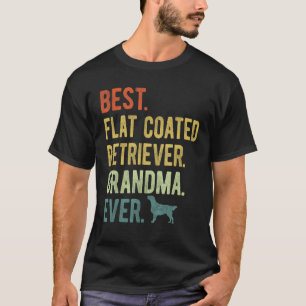 Camiseta Melhor Avó Retriever de Capa Lisa de Todos os Temp