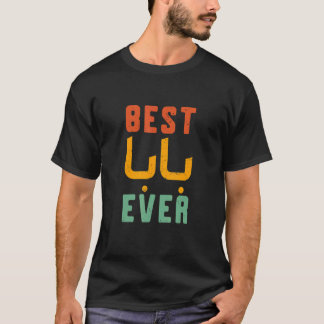 Camiseta Melhor Baba Alguma Vez Colorida Inscrição Vintage 