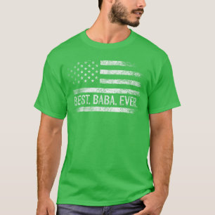 Camiseta Melhor Baba de Todos Presentes da Bandeira America