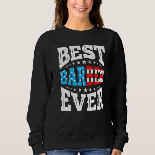 Camiseta Melhor Barbeiro Barbeiros 4º Quatro De Julho EUA A