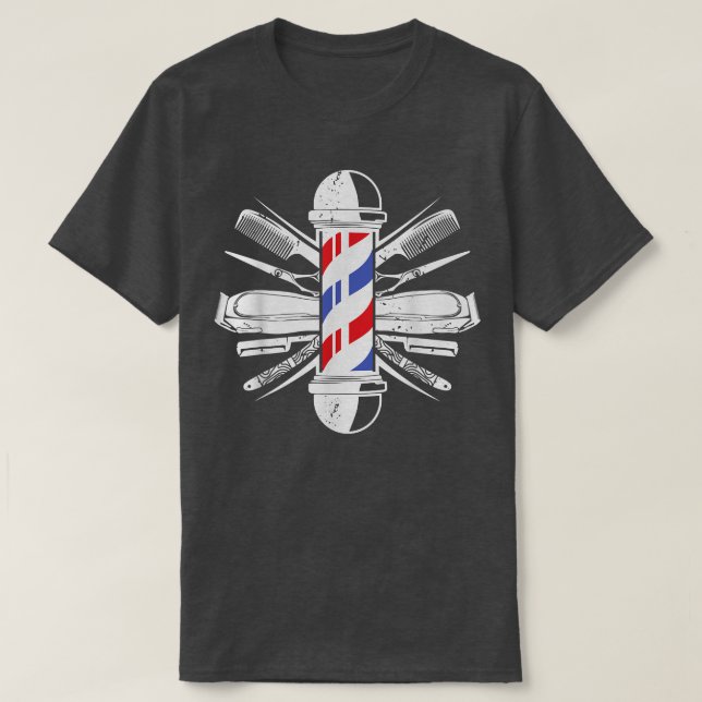 Camiseta Melhor Barbeiro Para Homens, Barbearia De Hairdres (Frente do Design)