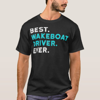 Camiseta Melhor Barco de Acordar de Wakeboat