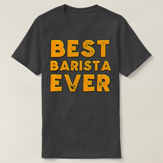 Camiseta Melhor barista de sempre (Frente do Design)